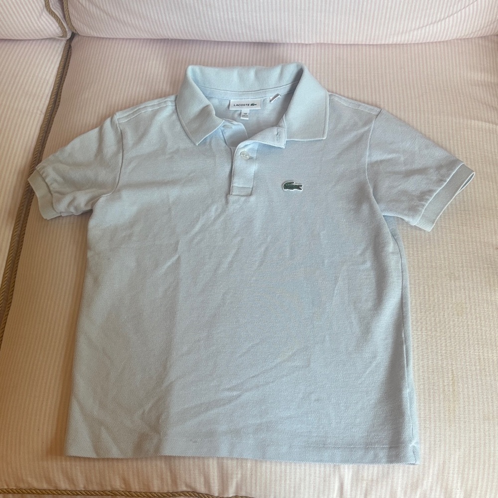 Lacoste Kids Sky Blue Polo Shirt